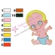 Funny Baby Embroidery Design